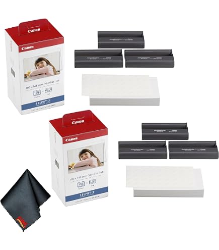 Amazon.com : Canon KP-108IN Color Ink and 4 x 6 Paper Set with